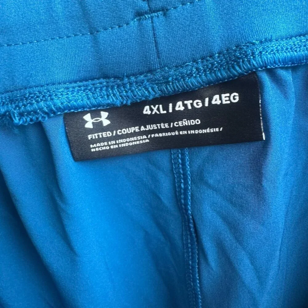 Under Amour Fitted Blue Pockets Pull On Pants Women's Size 4XL